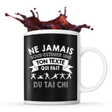 Mug personnalisable Tai Chi Chuan Prénom Femme Métier Age pour Sportive - Planetee