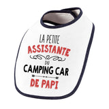 Bavoir bébé fille La Petite Assistante du Camping Car de Papi - Planetee