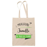 Tote Bag Meilleure Jumelle de tous les temps - Planetee
