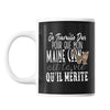 Mug Maine Coon Je travaille dur - Planetee