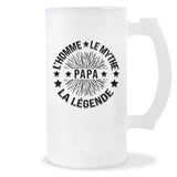 Chope de bière Papa L'homme le mythe la légende - Planetee