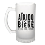 Chope de bière Aïkido et bière - Planetee