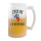 Chope de bière Breakdance j'peux pas - Planetee