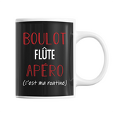 Mug Flûte C'est ma Routine - Planetee