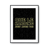 Affiche karting soit avec toi - Planetee