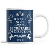 Tasse Noël Secrétaire de Direction homme Bleu - Planetee