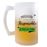 Chope de bière Meilleure Responsable de tous les temps - Planetee