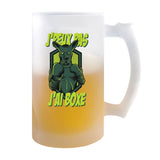Chope de bière Boxe Kangourou j'peux pas boxeur et boxeuse - Planetee