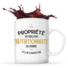 Mug blanc Propriété du Meilleur Nutritionniste - Planetee
