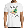 T-shirt homme snow c'est la vie - Planetee