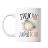 Mug Bitcoin cryptomonnaie j'peux pas Blanc - Planetee