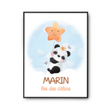 Affiche Marin bébé Panda Roi des Câlins - Planetee