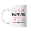 Mug Deltaplane C'est ma Routine Blanc - Planetee