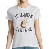 T-shirt femme hérisson c'est la vie - Planetee