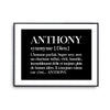 Affiche Anthony Prénom définition Humour - Planetee