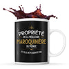 Mug noir Propriété de la Meilleure Maroquinière - Planetee