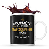 Mug noir Propriété de la Meilleure Maroquinière - Planetee