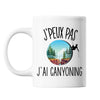 Mug Canyoning j'peux pas Blanc - Planetee