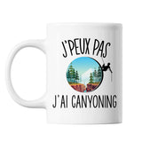 Mug Canyoning j'peux pas Blanc - Planetee