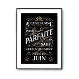 Affiche Juin Femme Parfaite - Planetee
