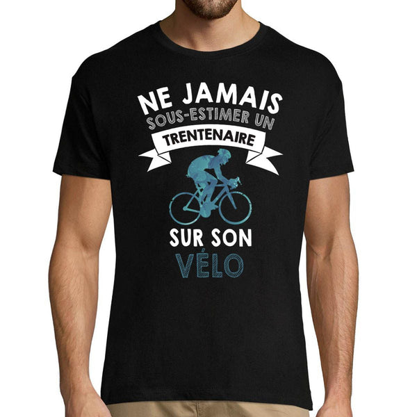 T-shirt Homme vélo trentenaire - Planetee