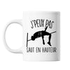 Mug Saut en hauteur j'peux pas Blanc - Planetee