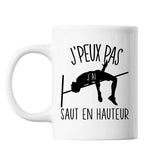 Mug Saut en hauteur j'peux pas Blanc - Planetee