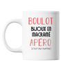 Mug Bijoux en macramé C'est ma Routine Blanc - Planetee