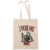 Sac Tote Bag J'peux pas Je t'aime pas beige - Planetee