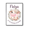 Affiche Nelya Amour et Biberon de Lait Vache - Planetee