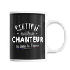 Mug Homme Chanteur Meilleur de France | Tasse Noire métier - Planetee