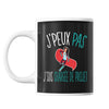 Mug Chargée de projet j'peux pas Noir - Planetee