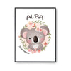 Affiche Alba Bébé d'amour Koala - Planetee