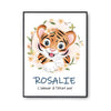 Affiche Rosalie Amour Pur Tigre - Planetee