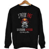 sweat J'peux pas La caserne m'attend noir - Planetee