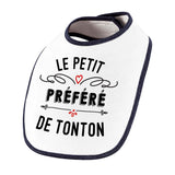 Bavoir bébé Le petit préféré de Tonton - Planetee