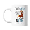 Mug Amour à donner Poney - Planetee