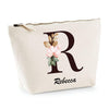 Trousse Rebecca Lettre fleur - Planetee