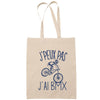 Sac Tote Bag J'peux pas Bmx beige - Planetee