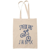 Sac Tote Bag J'peux pas Bmx beige - Planetee