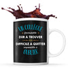 Mug Formidable Collègue Cadeau Travail noir - Planetee