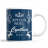 Tasse Noël Cynthia Bleu - Planetee