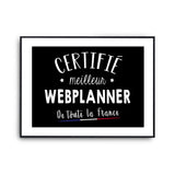 Affiche Wedding planner Homme Meilleur de France Métier - Planetee