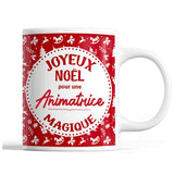 Tasse Noël Animatrice femme Rouge - Planetee
