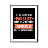 Affiche Annick pas parfaite mais presque pareil - Planetee