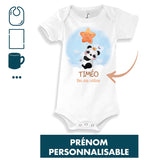 Cadeau Bébé Enfant Roi des câlins Panda Prénom Personnalisable - Planetee