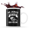 Mug personnalisable pêche Prénom Femme Métier Age pour Pêcheuse - Planetee