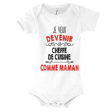 Body Bébé Je veux devenir Cheffe de Cuisine comme Maman - Planetee