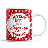 Tasse Noël Joggeuse femme Rouge - Planetee