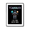 Affiche Prénom Yoahann Univers - Planetee